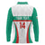 Custom Bulgaria Football Long Sleeve Polo Shirt Bulgarian Pattern Sporty Style