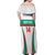 Custom Bulgaria Football Off Shoulder Maxi Dress Bulgarian Pattern Sporty Style