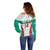 Custom Bulgaria Football Off Shoulder Sweater Bulgarian Pattern Sporty Style