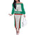 Custom Bulgaria Football Off The Shoulder Long Sleeve Dress Bulgarian Pattern Sporty Style