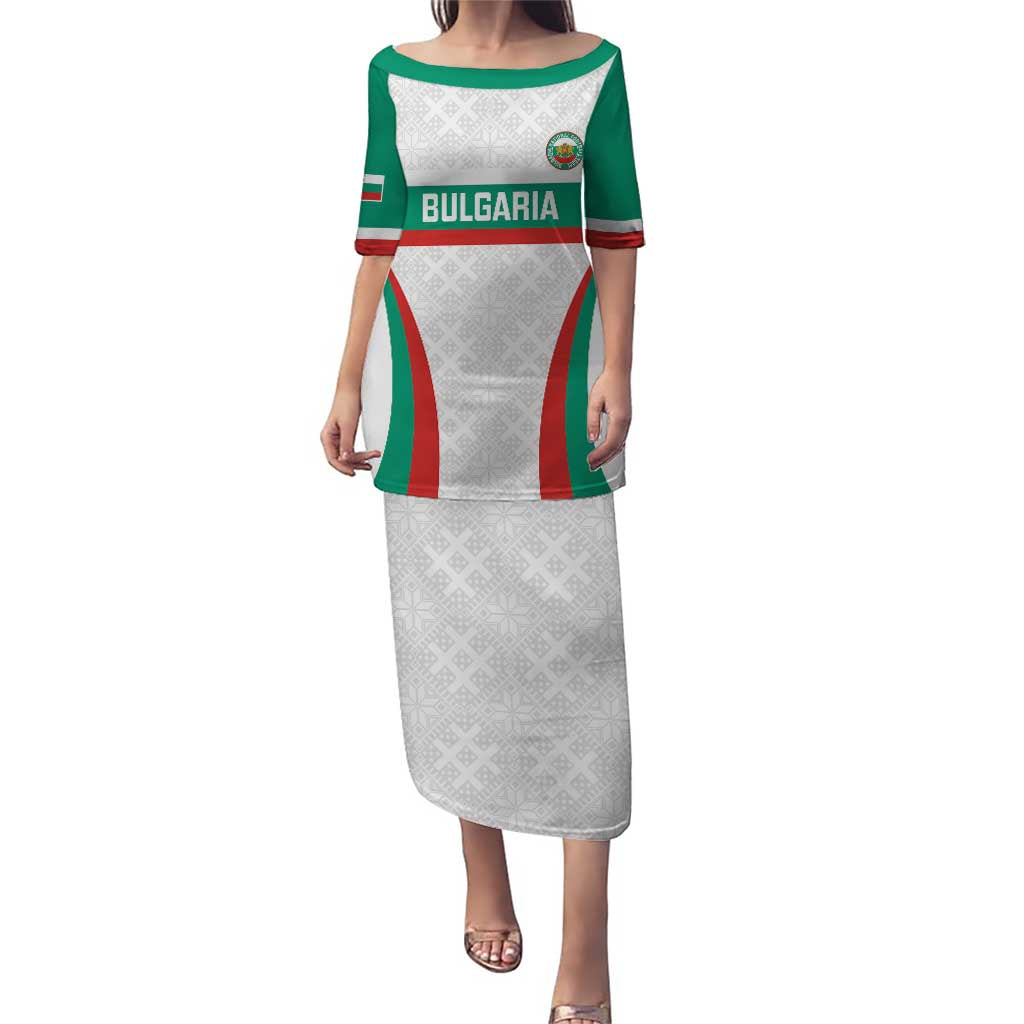 Custom Bulgaria Football Puletasi Bulgarian Pattern Sporty Style