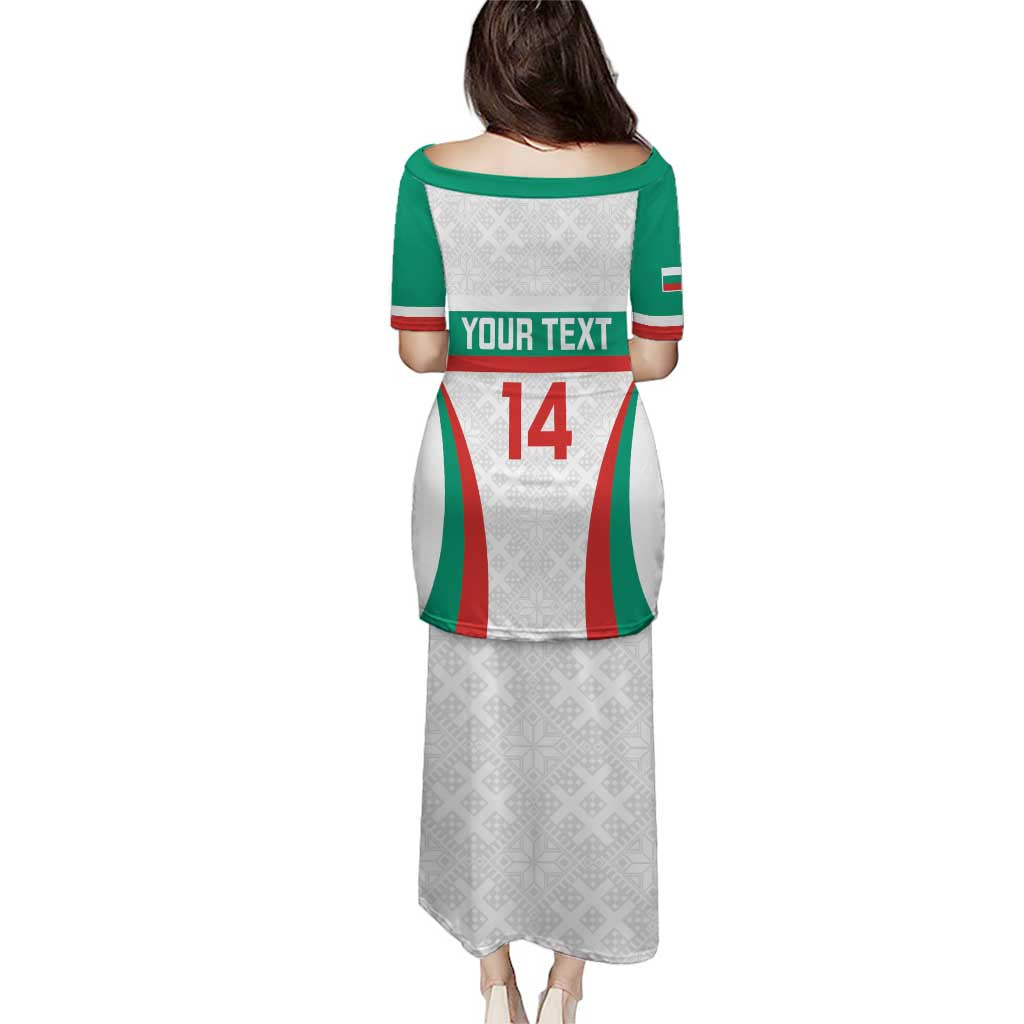 Custom Bulgaria Football Puletasi Bulgarian Pattern Sporty Style