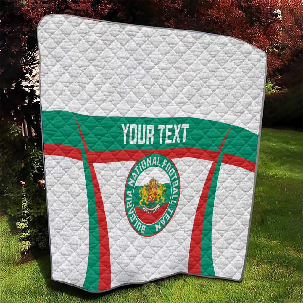 Custom Bulgaria Football Quilt Bulgarian Pattern Sporty Style