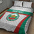 Custom Bulgaria Football Quilt Bed Set Bulgarian Pattern Sporty Style