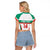 Custom Bulgaria Football Raglan Cropped T Shirt Bulgarian Pattern Sporty Style