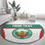 Custom Bulgaria Football Round Carpet Bulgarian Pattern Sporty Style