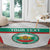 Custom Bulgaria Football Round Carpet Bulgarian Pattern Sporty Style