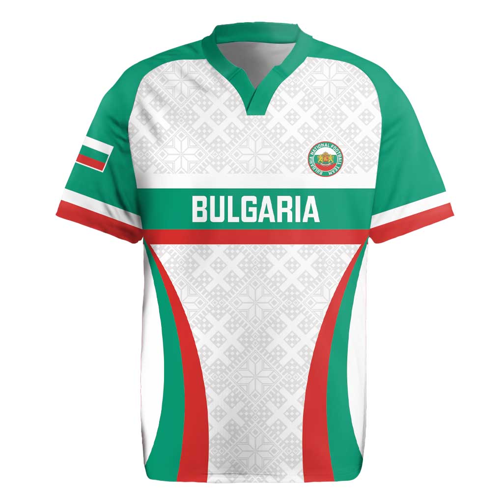Custom Bulgaria Football Rugby Jersey Bulgarian Pattern Sporty Style