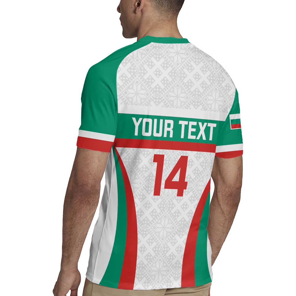 Custom Bulgaria Football Rugby Jersey Bulgarian Pattern Sporty Style