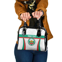 Custom Bulgaria Football Shoulder Handbag Bulgarian Pattern Sporty Style