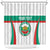 Custom Bulgaria Football Shower Curtain Bulgarian Pattern Sporty Style