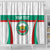 Custom Bulgaria Football Shower Curtain Bulgarian Pattern Sporty Style
