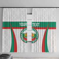 Custom Bulgaria Football Window Curtain Bulgarian Pattern Sporty Style