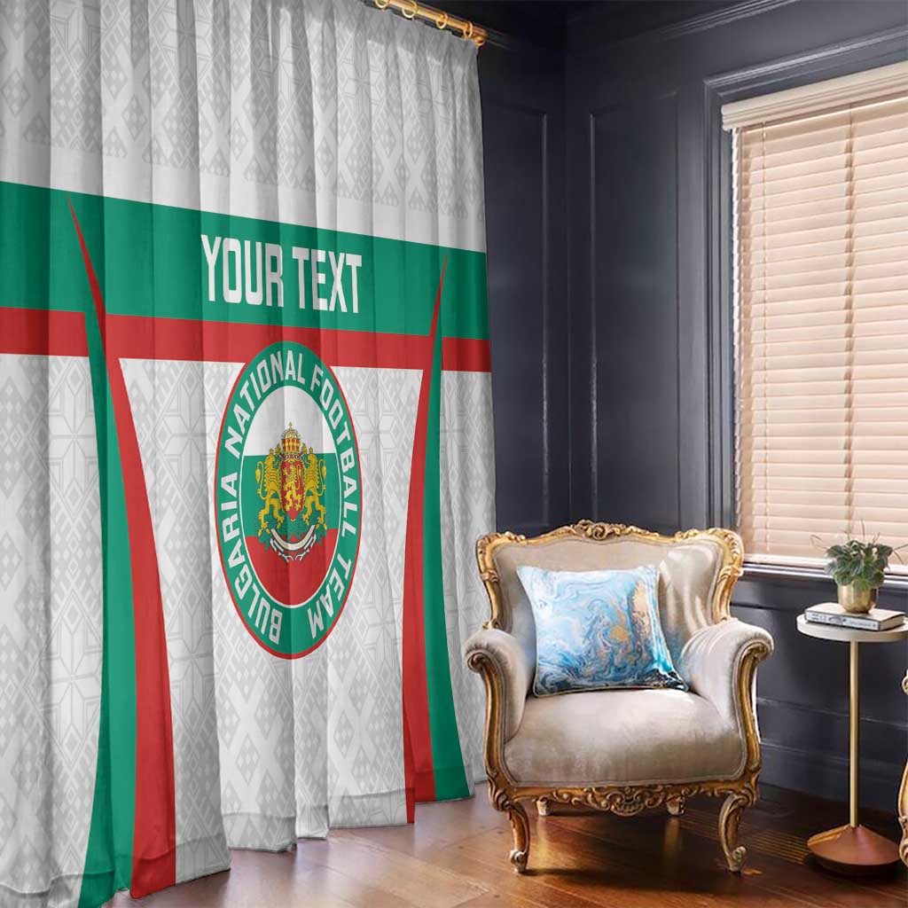 Custom Bulgaria Football Window Curtain Bulgarian Pattern Sporty Style