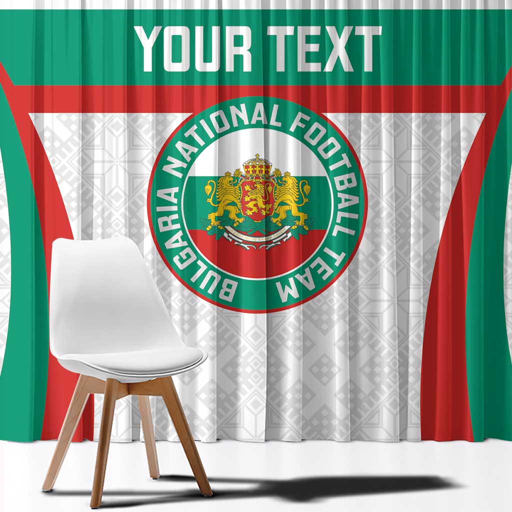 Custom Bulgaria Football Window Curtain Bulgarian Pattern Sporty Style