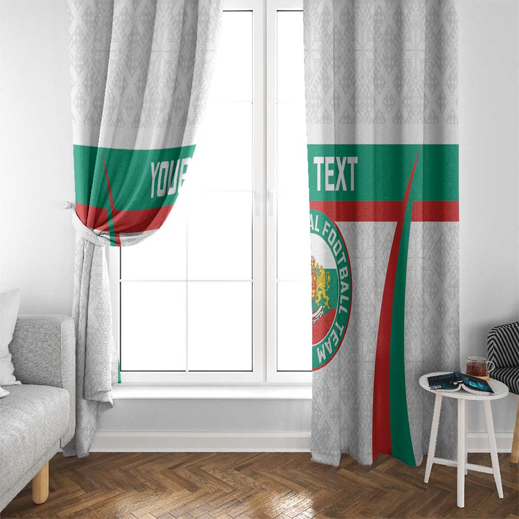 Custom Bulgaria Football Window Curtain Bulgarian Pattern Sporty Style