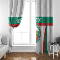 Custom Bulgaria Football Window Curtain Bulgarian Pattern Sporty Style
