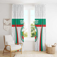 Custom Bulgaria Football Window Curtain Bulgarian Pattern Sporty Style