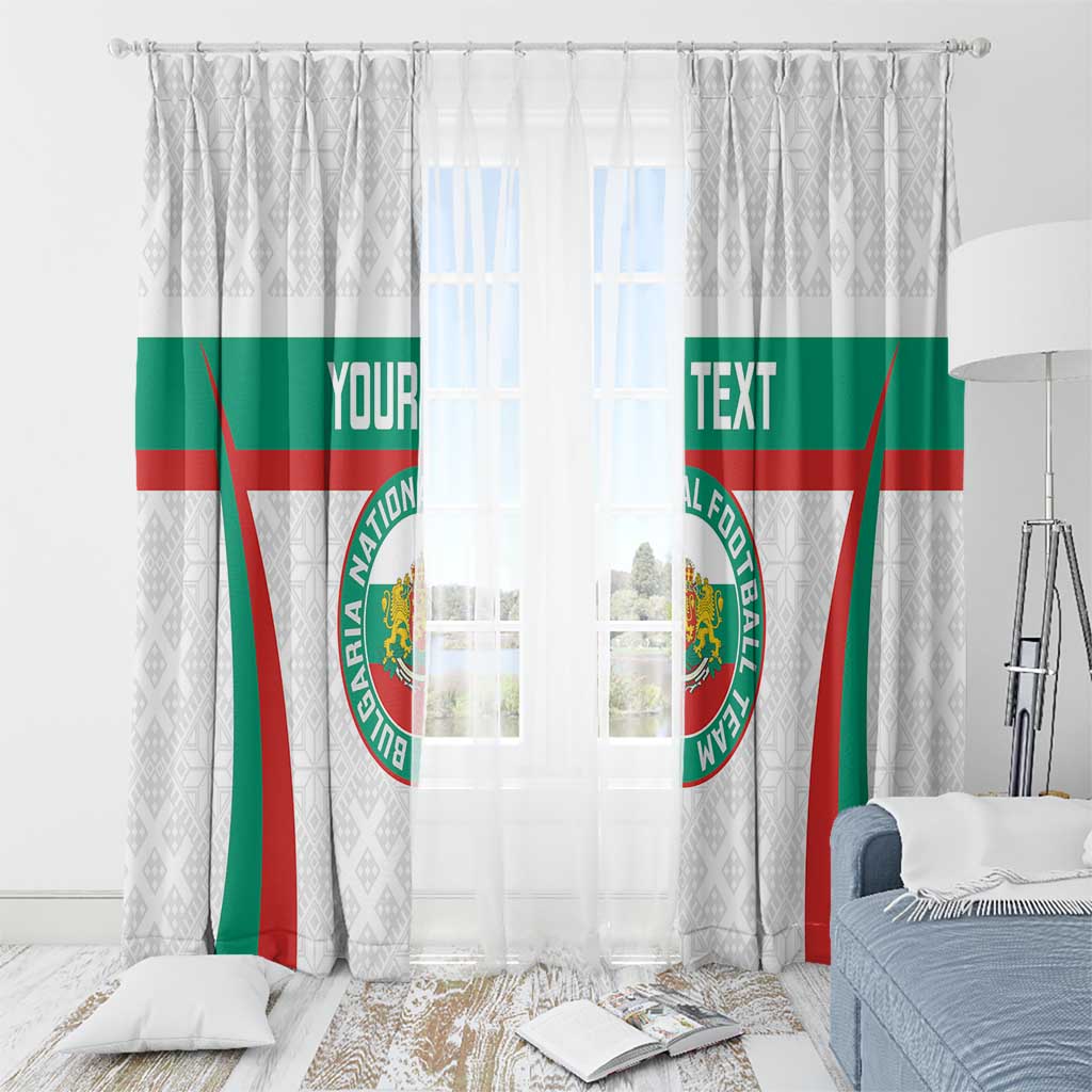Custom Bulgaria Football Window Curtain Bulgarian Pattern Sporty Style