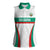 Custom Bulgaria Football Women Sleeveless Polo Shirt Bulgarian Pattern Sporty Style