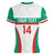 Custom Bulgaria Football Women V-Neck T-Shirt Bulgarian Pattern Sporty Style