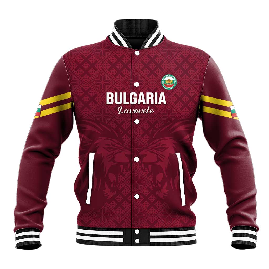 Custom Bulgaria Football Baseball Jacket Go Lavovete Bulgarian Pattern