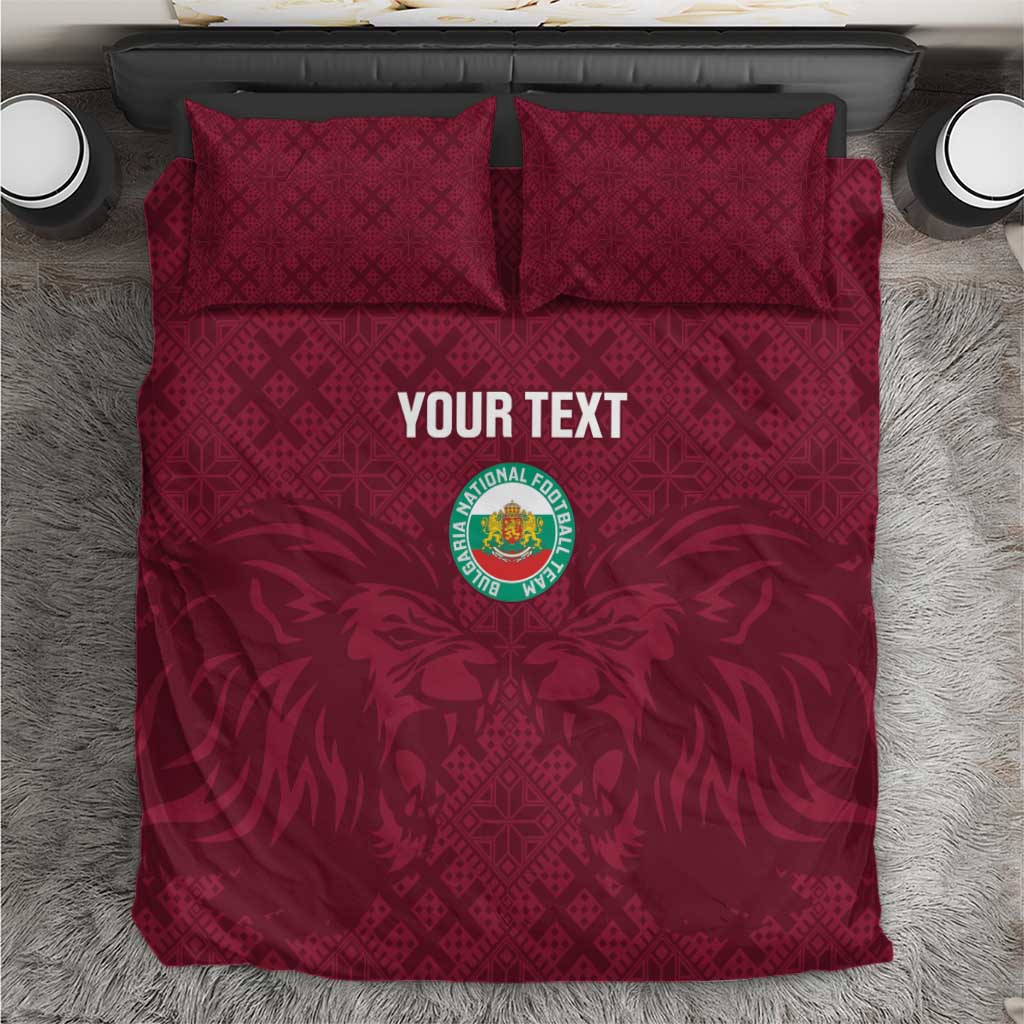Custom Bulgaria Football Bedding Set Go Lavovete Bulgarian Pattern