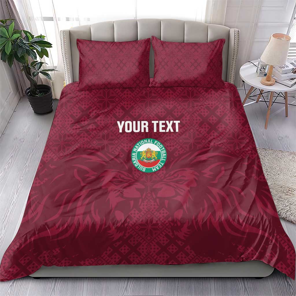 Custom Bulgaria Football Bedding Set Go Lavovete Bulgarian Pattern