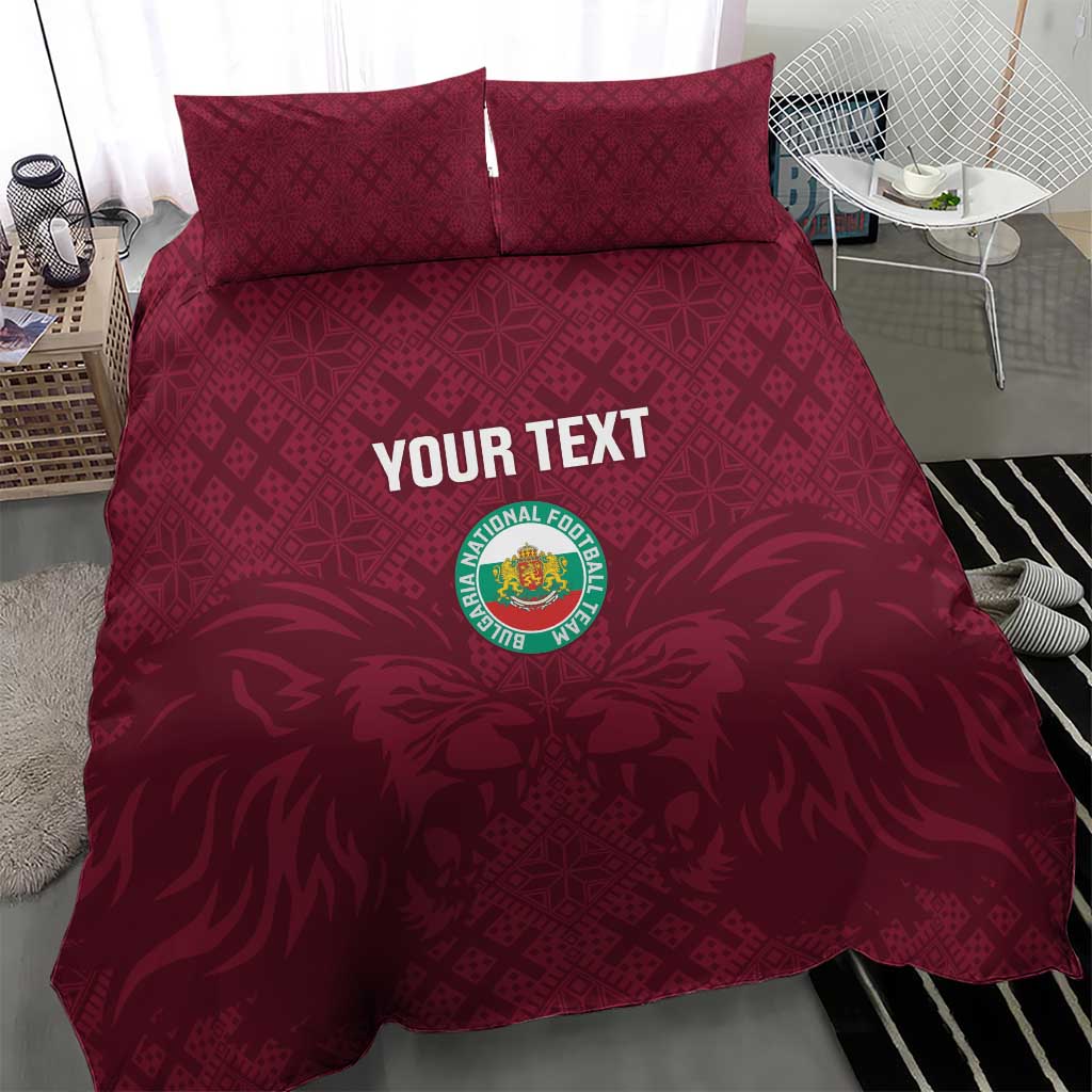 Custom Bulgaria Football Bedding Set Go Lavovete Bulgarian Pattern