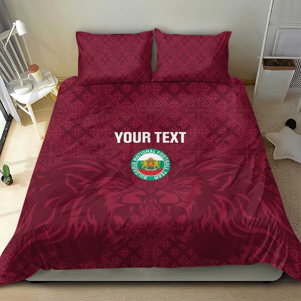 Custom Bulgaria Football Bedding Set Go Lavovete Bulgarian Pattern