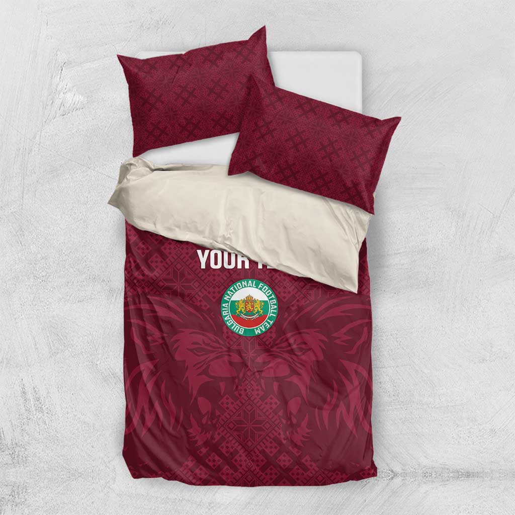 Custom Bulgaria Football Bedding Set Go Lavovete Bulgarian Pattern