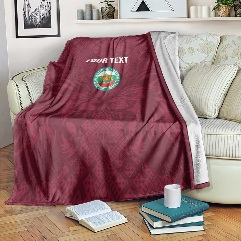 Custom Bulgaria Football Blanket Go Lavovete Bulgarian Pattern