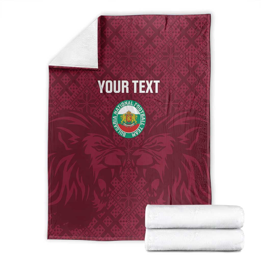 Custom Bulgaria Football Blanket Go Lavovete Bulgarian Pattern