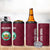 Custom Bulgaria Football 4 in 1 Can Cooler Tumbler Go Lavovete Bulgarian Pattern