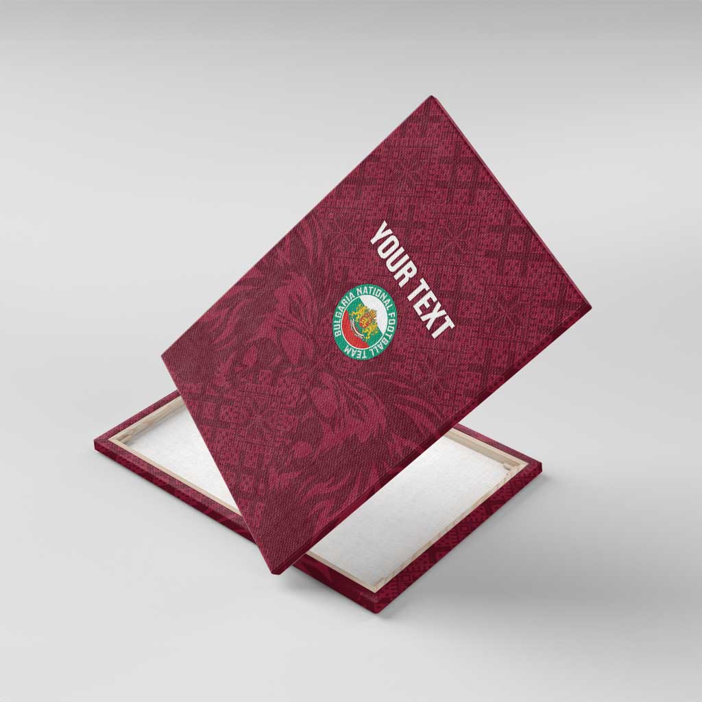 Custom Bulgaria Football Canvas Wall Art Go Lavovete Bulgarian Pattern