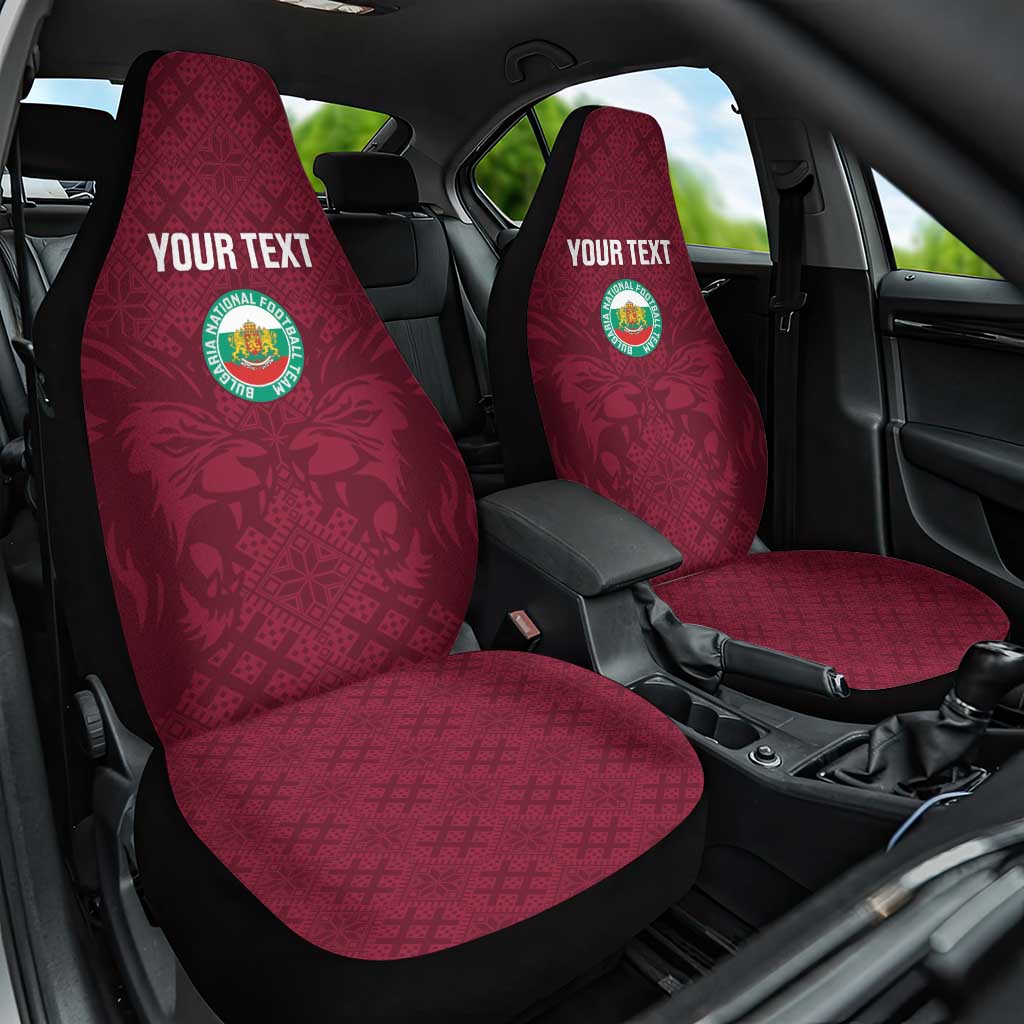 Custom Bulgaria Football Car Seat Cover Go Lavovete Bulgarian Pattern