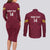 Custom Bulgaria Football Couples Matching Long Sleeve Bodycon Dress and Long Sleeve Button Shirt Go Lavovete Bulgarian Pattern