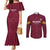 Custom Bulgaria Football Couples Matching Mermaid Dress and Long Sleeve Button Shirt Go Lavovete Bulgarian Pattern