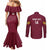 Custom Bulgaria Football Couples Matching Mermaid Dress and Long Sleeve Button Shirt Go Lavovete Bulgarian Pattern