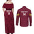 Custom Bulgaria Football Couples Matching Off Shoulder Maxi Dress and Long Sleeve Button Shirt Go Lavovete Bulgarian Pattern