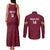 Custom Bulgaria Football Couples Matching Tank Maxi Dress and Long Sleeve Button Shirt Go Lavovete Bulgarian Pattern