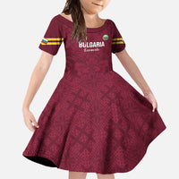 Custom Bulgaria Football Family Matching Long Sleeve Bodycon Dress and Hawaiian Shirt Go Lavovete Bulgarian Pattern