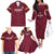 Custom Bulgaria Football Family Matching Off The Shoulder Long Sleeve Dress and Hawaiian Shirt Go Lavovete Bulgarian Pattern