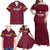 Custom Bulgaria Football Family Matching Off Shoulder Maxi Dress and Hawaiian Shirt Go Lavovete Bulgarian Pattern