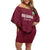 Custom Bulgaria Football Family Matching Off Shoulder Short Dress and Hawaiian Shirt Go Lavovete Bulgarian Pattern