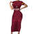 Custom Bulgaria Football Family Matching Short Sleeve Bodycon Dress and Hawaiian Shirt Go Lavovete Bulgarian Pattern