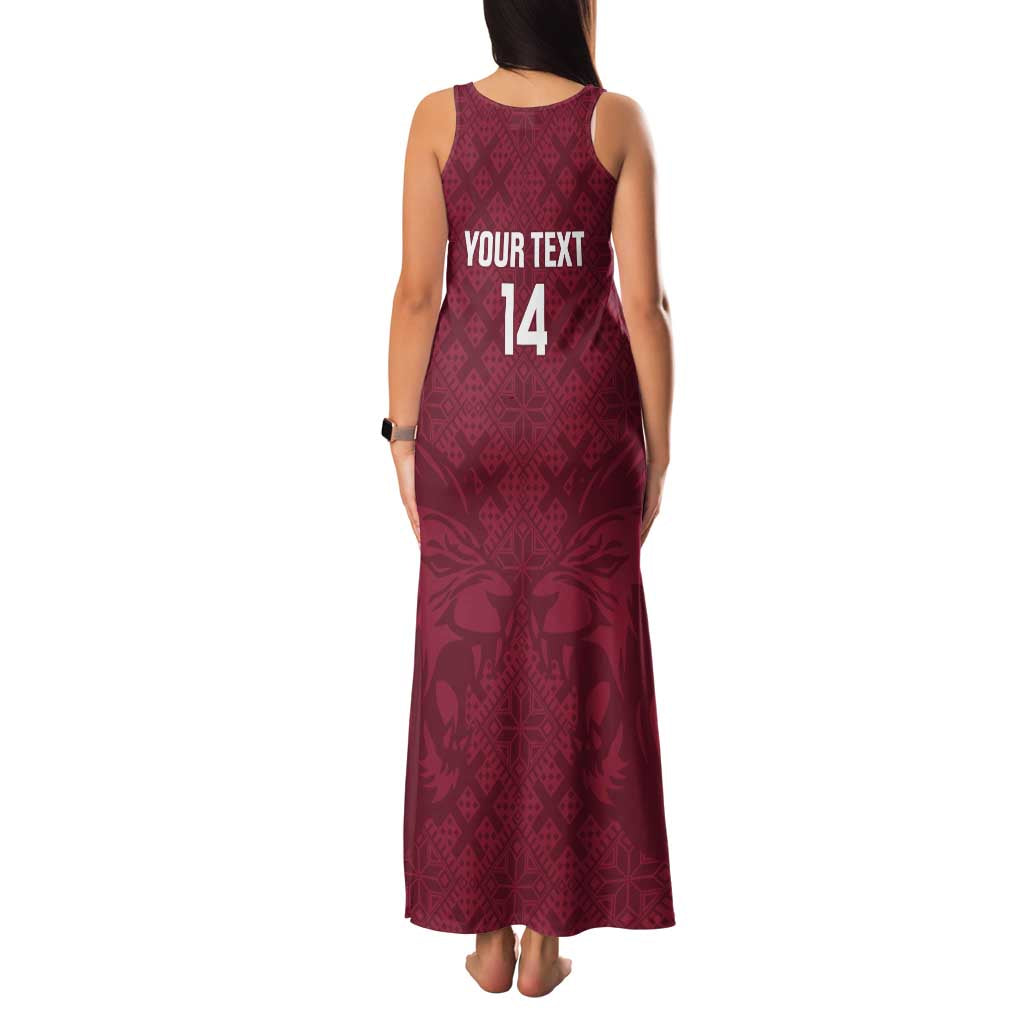 Custom Bulgaria Football Family Matching Tank Maxi Dress and Hawaiian Shirt Go Lavovete Bulgarian Pattern