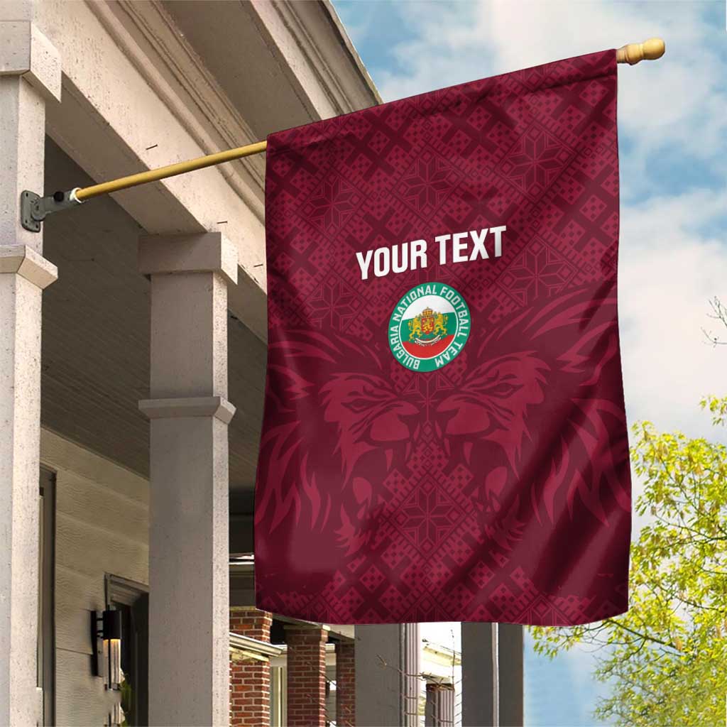 Custom Bulgaria Football Garden Flag Go Lavovete Bulgarian Pattern