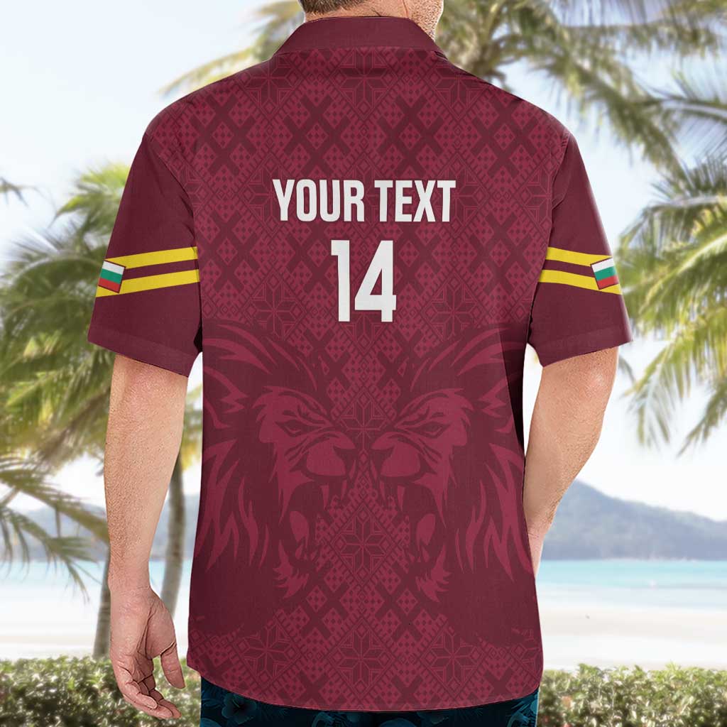 Custom Bulgaria Football Hawaiian Shirt Go Lavovete Bulgarian Pattern