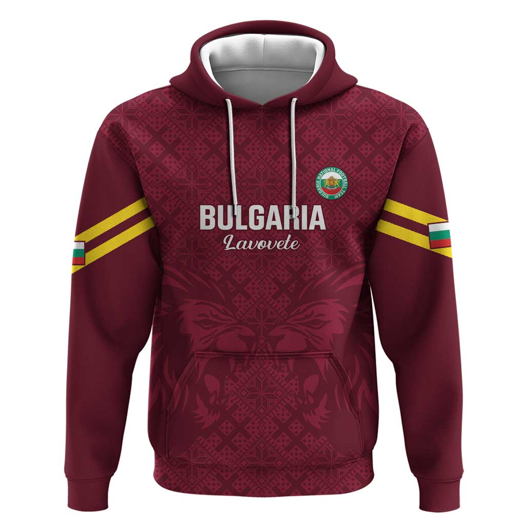 Custom Bulgaria Football Hoodie Go Lavovete Bulgarian Pattern